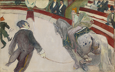 At the Circus Fernando, the Rider Henri de Toulouse-Lautrec